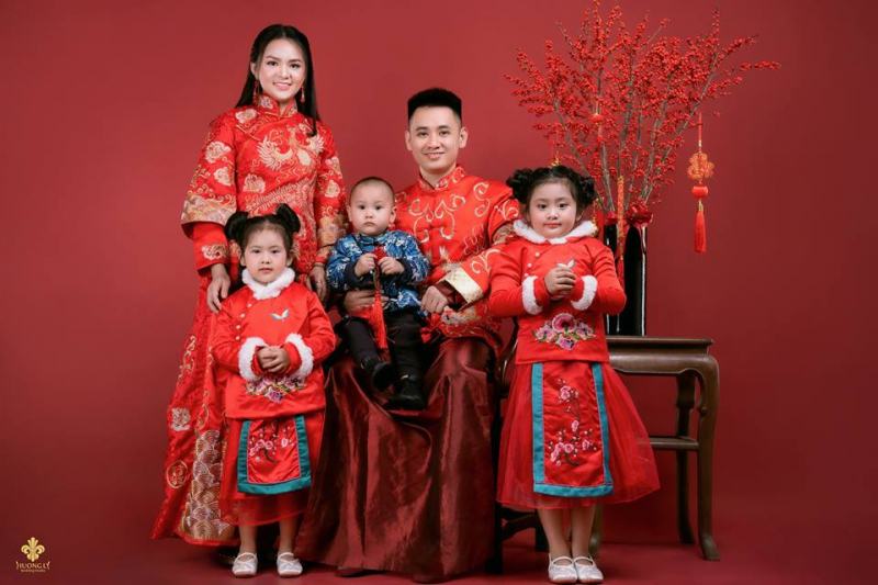 Chinese style of family photography