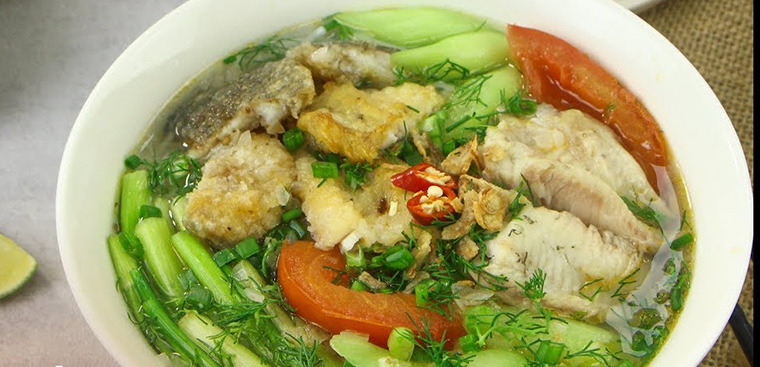 Rice noodle with perch