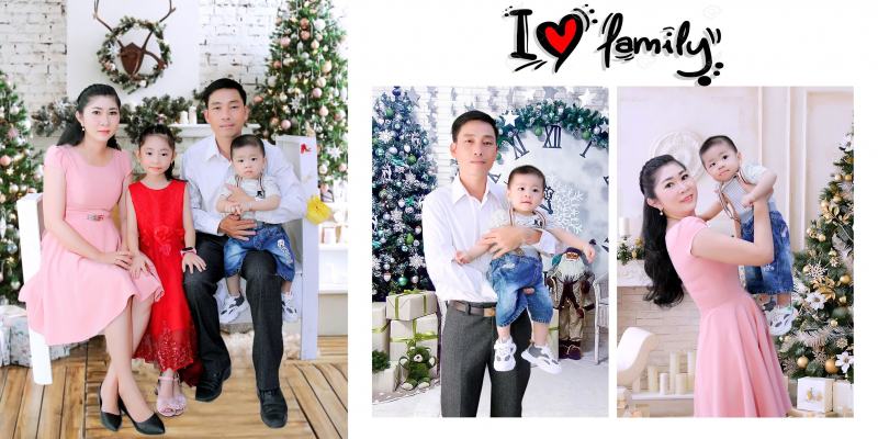Family photo taken by Charming Studio