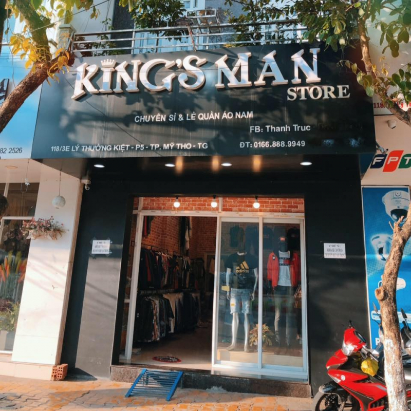 King's Man Store has a polite, youthful and dynamic design style