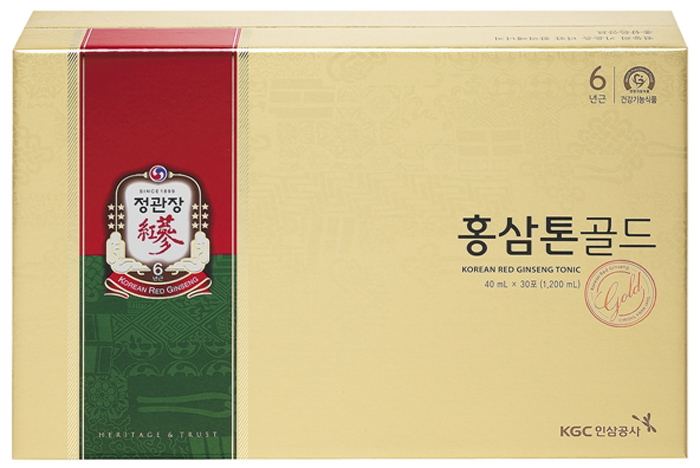 Korea's top quality KGC Tonic Gold red ginseng drink