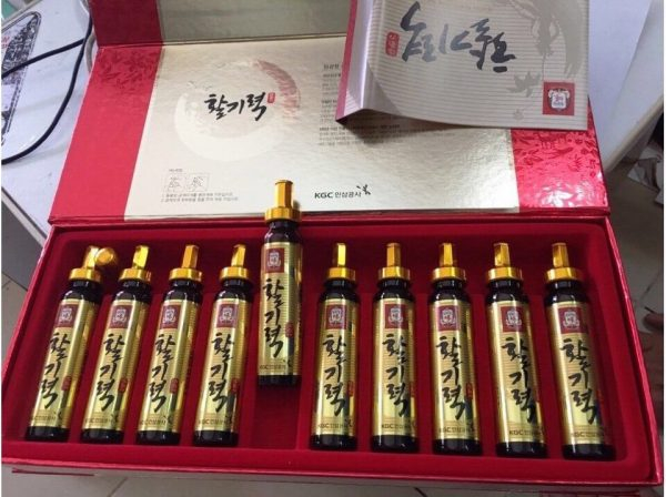 Korean Vital Tonic KGC Red Ginseng Drink Box of 10 Nutritional Tubes