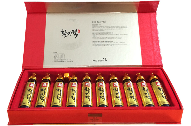 Korean Vital Tonic Red Ginseng Energy Drink brings many great effects to the user's health, helping to improve health, increase vitality, reduce stress, help eat well, sleep well.