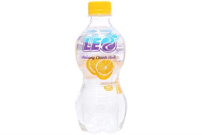 Lemon mineral water brand LEO