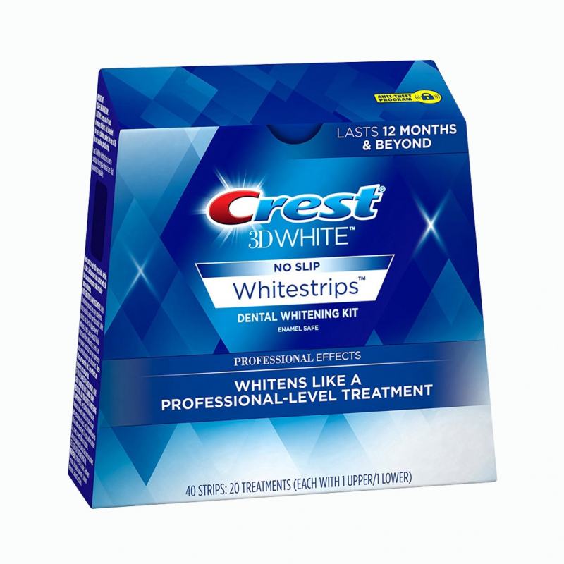 Crest 3D White No Slip Whitestrips Lasts 12 Months & Beyond Stickers