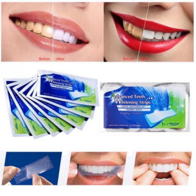Advanced teeth whitening strips