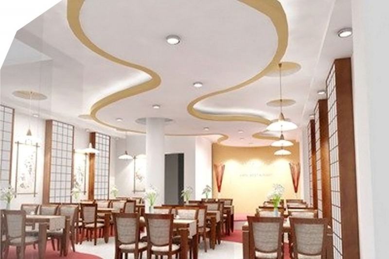 Using gypsum ceilings to create a luxurious and cool space for restaurants