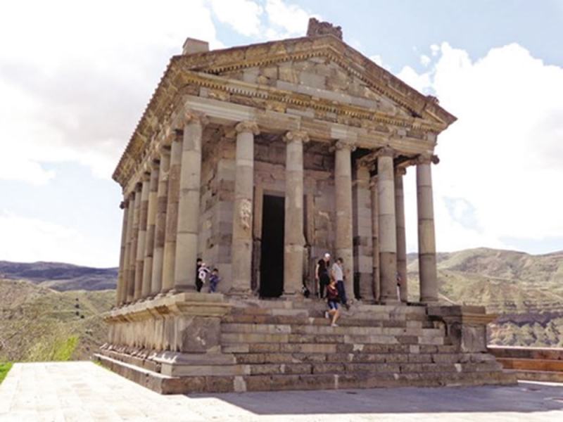 The Garni Temple is like a miniature Parthenon