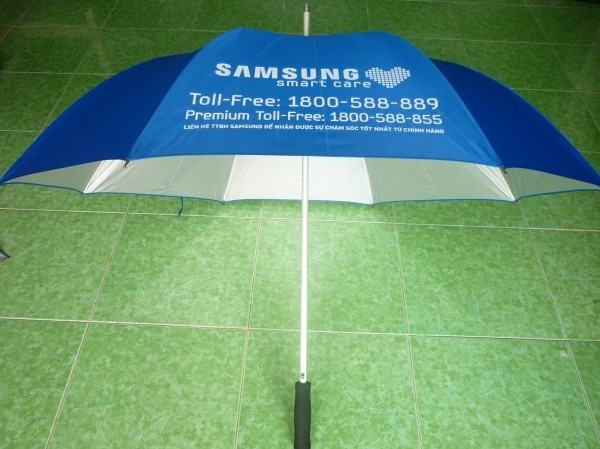 Straight aluminum umbrella - Company's hand-held umbrella