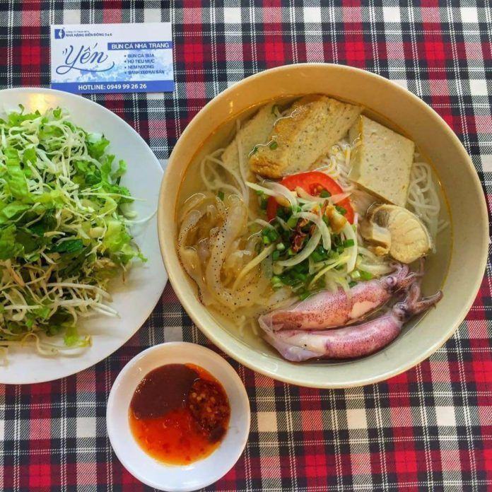 Nha Trang jellyfish noodle soup of Yen restaurant