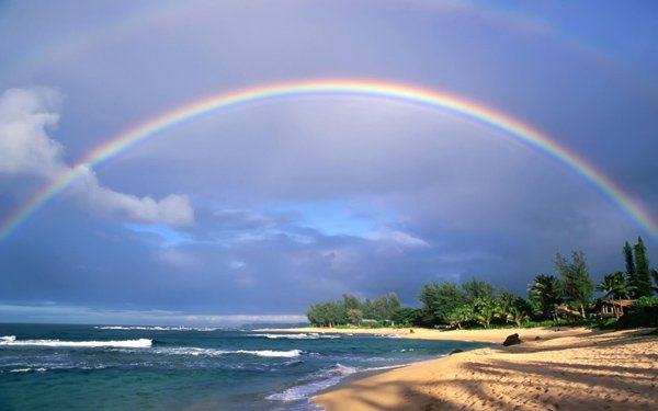 Why does a rainbow often appear after it rains?