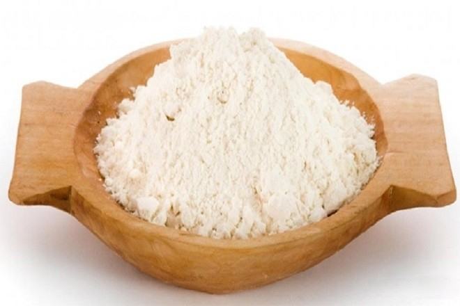 Real rice gives white rice flour