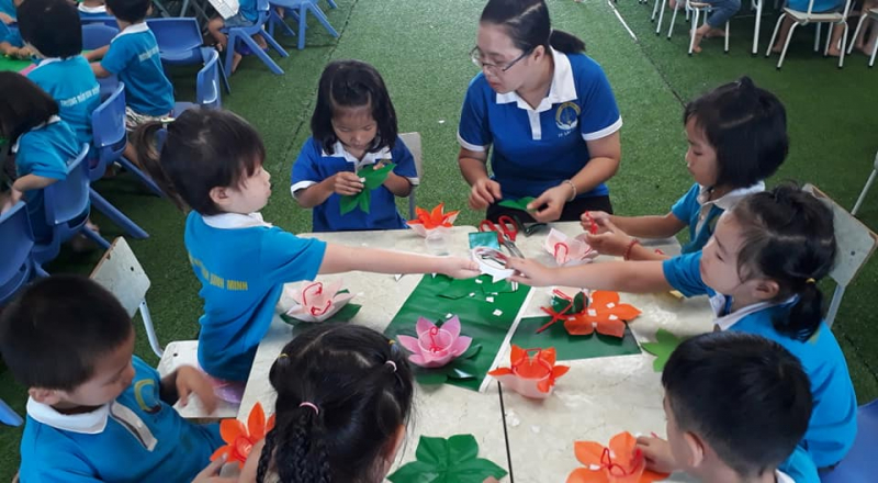 Activities of children at Binh Minh Kindergarten