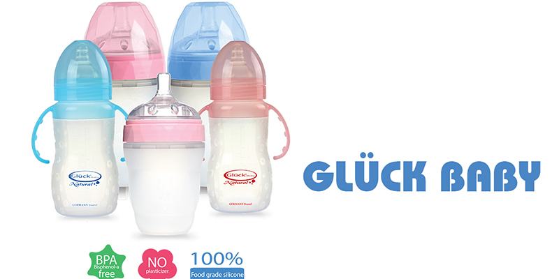 Gluck premium silicone baby bottle