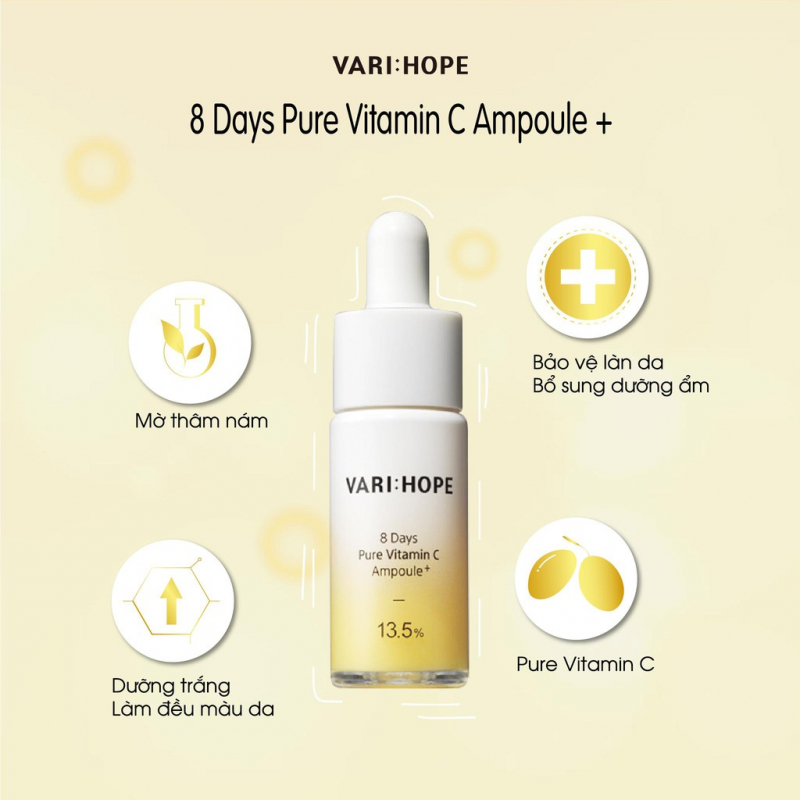 Varihope 8 Day Pure Vitamin C Ampoule Plus Vari:hope