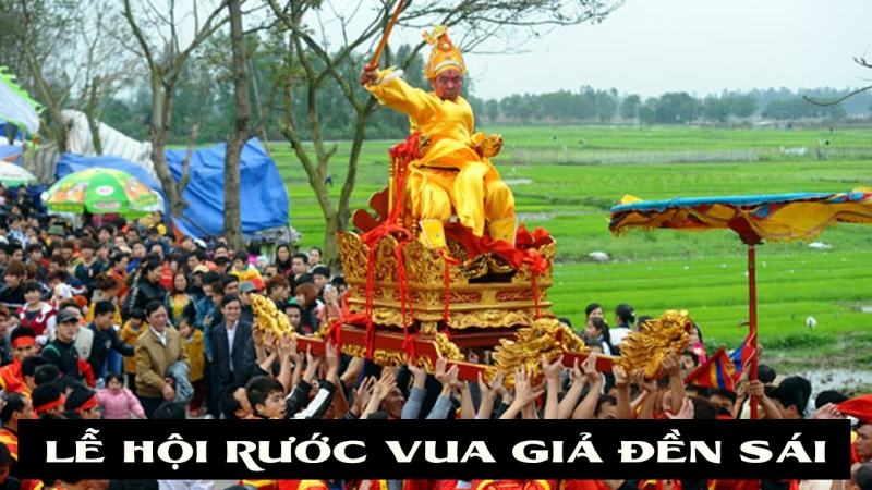 The procession of the fake King Sai Temple