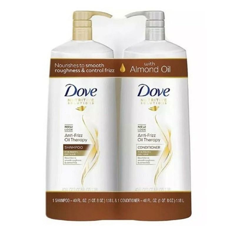 Dove Anti-Frizz Oil Therapy Shampoo and Conditioner set