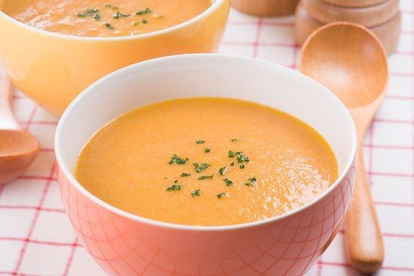 Baby chicken soup with sweet potatoes
