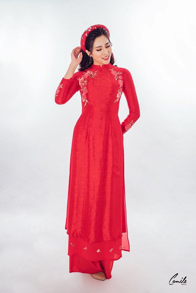 Camile Bridal with traditional red wedding dress