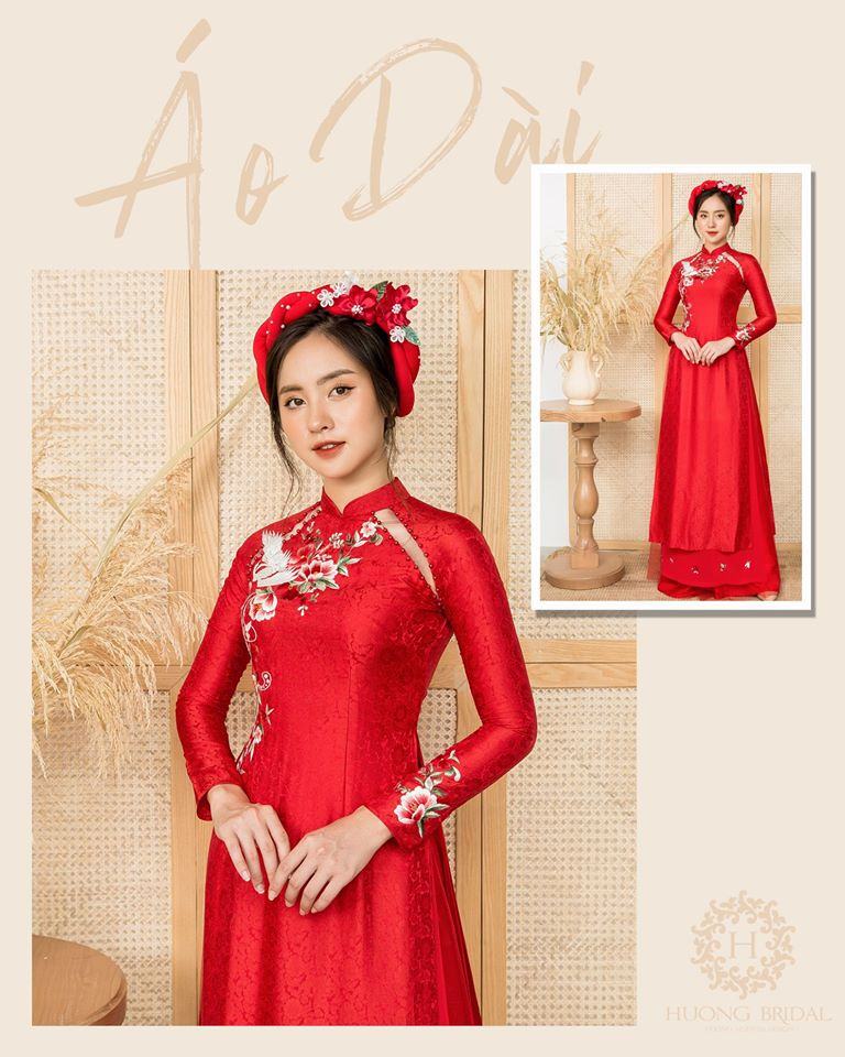 Huong Bridal wedding dress with beautiful and impressive ao dai