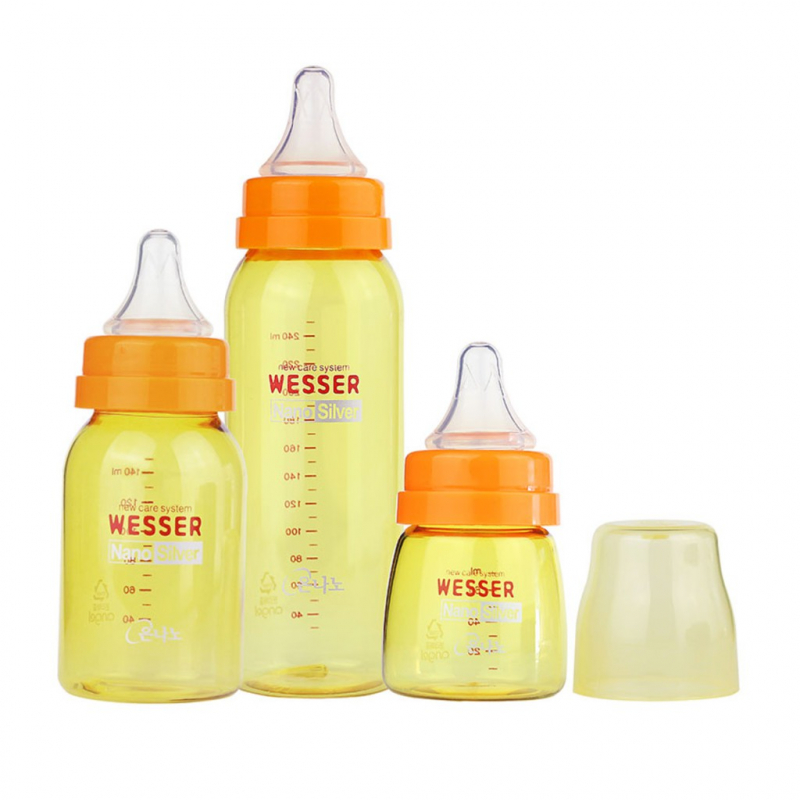 Wesser Nano Silver baby bottle 180ml wide neck (0 - 3 months)