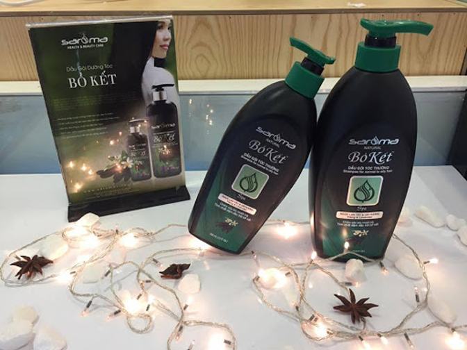 Saroma locust shampoo prevents hair