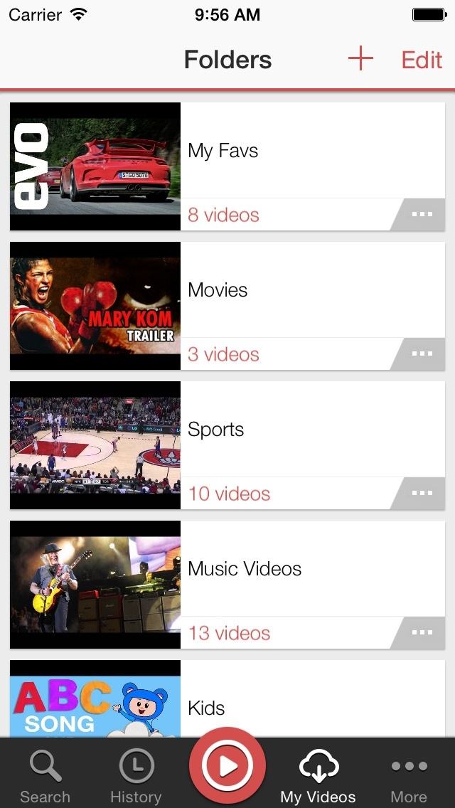 MxTube allows you to create your own playlists to your liking
