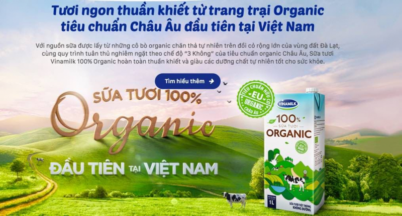 Vinamilk Organic fresh milk
