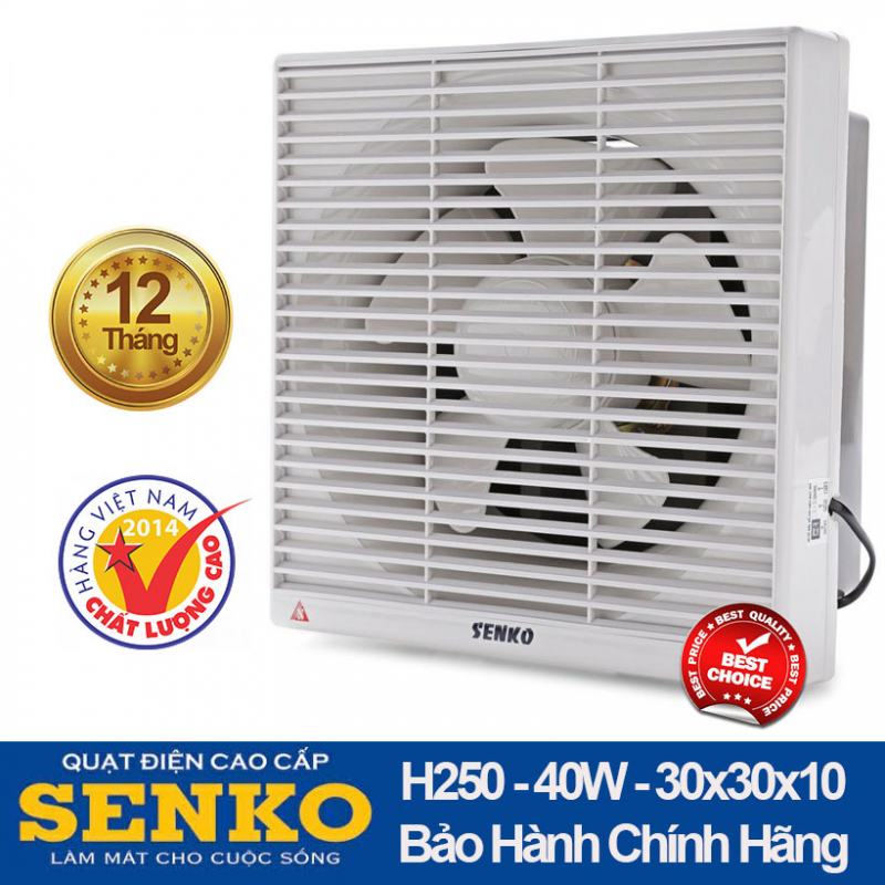 Senko H250 ventilation exhaust fan helps reduce the risk of indoor pollution