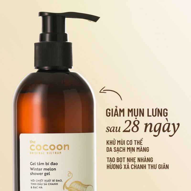 Cocoon Winter Melon Reducing Back Acne Shower Gel