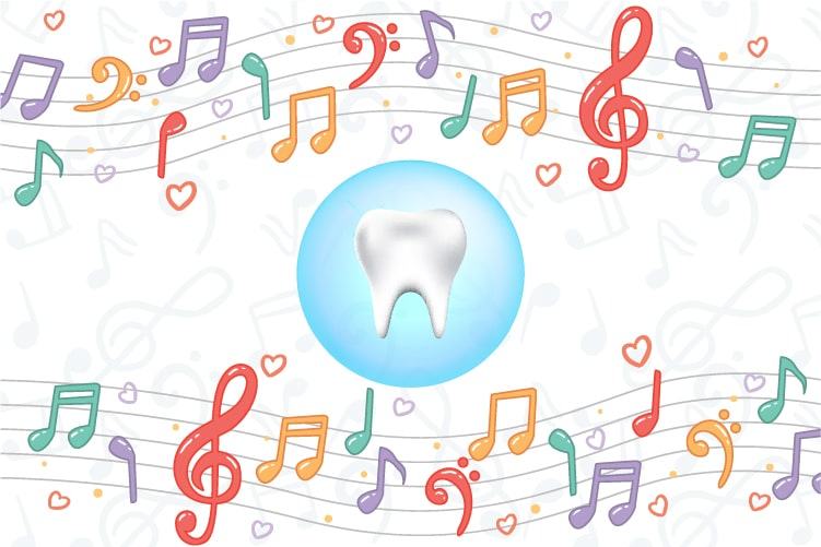 Play a song while your child brushes his or her teeth to create a fun atmosphere.