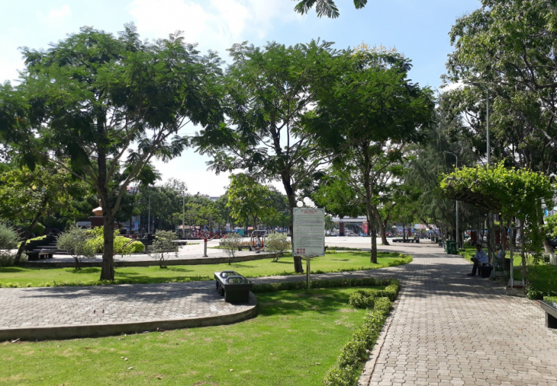 Open space in Luu Huu Phuoc park
