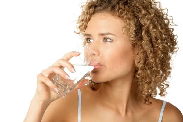 Drink enough water to keep your skin from drying out