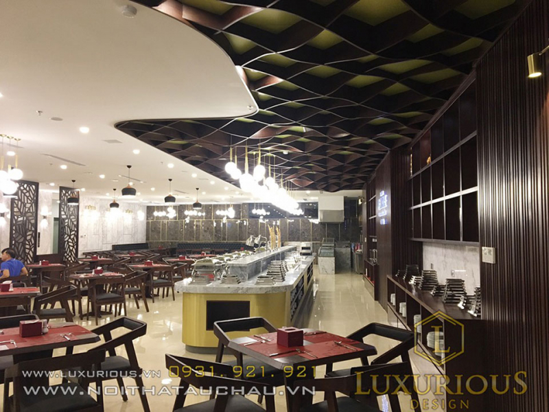 Interior design and construction of hotel restaurant