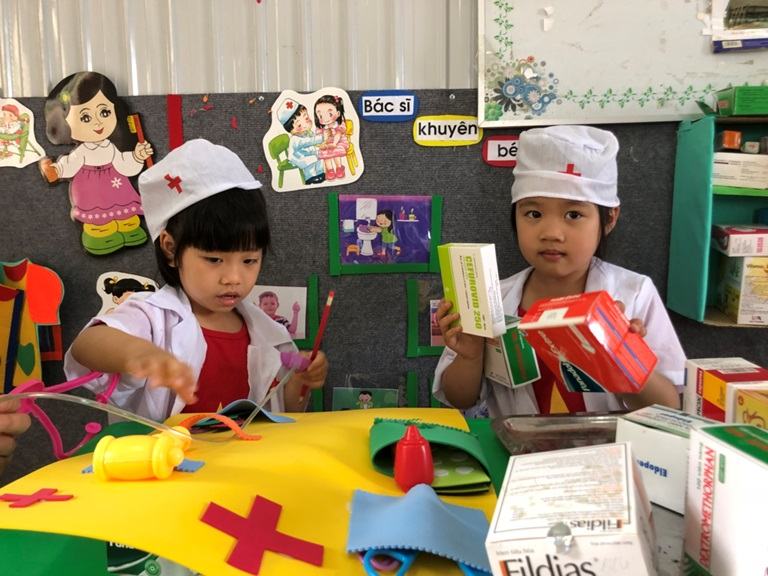 Binh An Kindergarten combines learning and playing