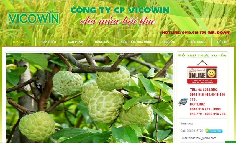 Website of VICOWIN . Joint Stock Company
