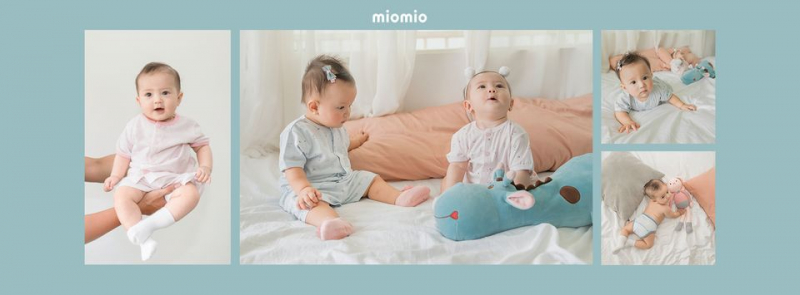Miomio newborn baby clothes have many colors for mom to choose