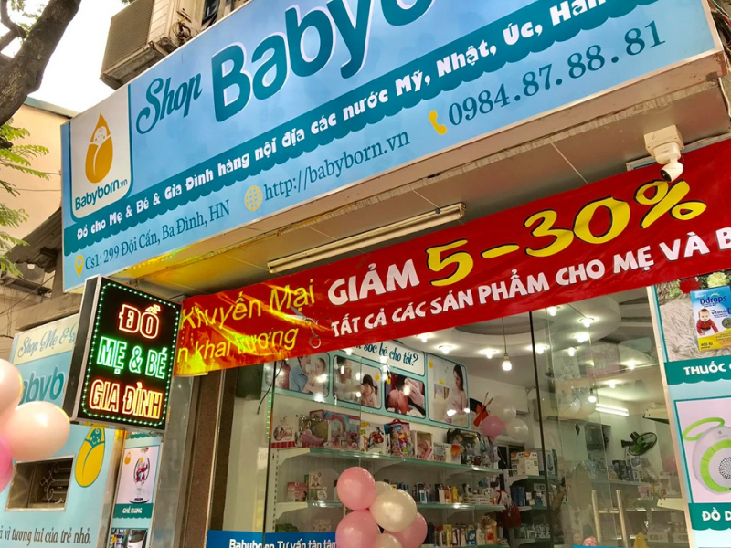 Baby Born's store in Hanoi