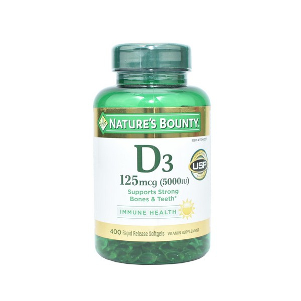 Nature's Bounty 3IU Vitamin D5000 Supplement