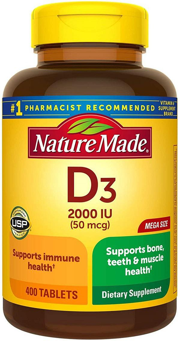 Vitamin D3 Tablets 2.000 IU Liquid Softgels Nature Made